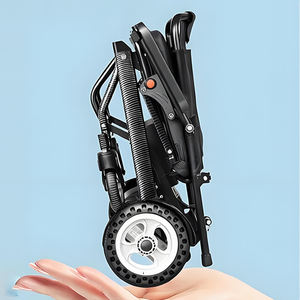 Fauteuil roulant électrique pliable léger en alliage d'aluminium de 9,8 kg avec batterie au lithium 6A pour personnes âgées handicapées - Product Image 3