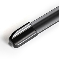 Escobilla Limpiaparabrisas Universal Sin Estructura de Metal U-02 con Gancho Tipo J para Mazda 3, Jetta, Corolla - Color Negro, Caja Personalizada