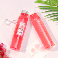 Vente en gros de bouteilles d'eau vides de 16 oz sans BPA en plastique PET pour boissons, jus, smoothie avec bouchon