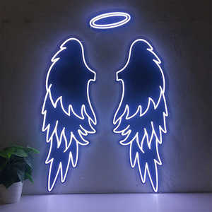 Custom Angel & <span class=keywords><strong>Daemon</strong></span> Wings LED Neon Sign Light Wall ACryl Flex Neon para fiesta o Bar Decoración Night Light - Product Image 1