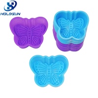Moule en silicone coloré en 3D de qualité alimentaire pour petits papillons Outils amusants pour la cuisson de muffins et cupcakes