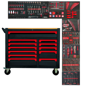 Chariot à outils métallique robuste 471 pièces pour réparation automobile, garage et atelier, personnalisable OEM, établi JS-RC37 avec 47 - Product Image 3