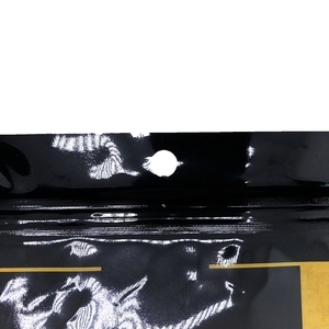 Logo personnalisé imprimé surface brillante emballage d'étui <span class=keywords><strong>de</strong></span> pistolet ambidextre pochette debout avec fenêtre transparente et trou rond - Product Image 4