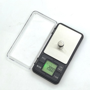 مقياس مجوهرات جديد من الفولاذ المقاوم للصدأ بميزان إلكتروني بشاشة LED g مقياس جيب صغير ذهبي رقمي مقياس مجوهرات - Product Image 5