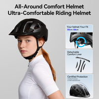 Casque de sécurité léger et réglable pour vélo, trottinette électrique et patinage, avec lumière LED arrière intégrée à la batterie, compatible OEM/ODM