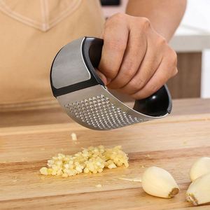 Prensa de Ajo Manual de Acero Inoxidable de Grado Alimenticio, Molinillo de Ajo para Cocina, Utensilios de Cocina - Product Image 2
