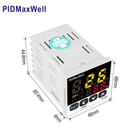 Contrôleur de température et d'humidité à double boucle PIDMaxWell TH100, 2 sorties relais, RS-485 Modbus, certifié CE, OEM/ODM, IP43, 3 ans de garantie