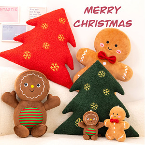 Navidad jengibre felpa almohada relleno Chocolate galleta casa forma decoración cojín divertido árbol fiesta decoración muñeca <span class=keywords><strong>peluche</strong></span> - Product Image 5
