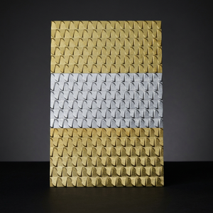 Carreaux muraux décoratifs de luxe pour designers d'intérieur de Morbi, en céramique numérique or et argent, 300x600mm - Product Image 4