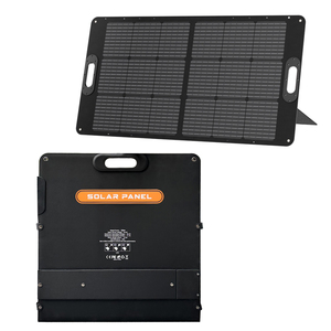 แผงโซลาร์เซลล์ขนาดเล็ก 100W สำหรับพกพา ใช้งานกลางแจ้ง พับได้ เหมาะสำหรับตั้งแคมป์ กำลังไฟ 100w โมโนคริสตัลไลน์ พลังงานแสงอาทิตย์ PV-100 พกพาสะดวกสำหรับการเดินป่า - Product Image 3