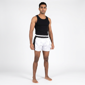 Pantalones Cortos de Muay Thai de Tela Suave, Nuevo Modelo, Venta al por Mayor, Pantalones Cortos de Muay Thai de Secado Rápido para Adultos - Product Image 1