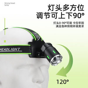 Linterna Frontal Recargable Rocky de 10W LED, Impermeable, con Alcance de 500M - Product Image 4