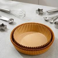 Papier sulfurisé double face silicone non blanchi pour emballage alimentaire, certifié ISO9001, idéal pour la cuisson en friteuse à air