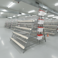 Système de cage automatique pour poules pondeuses, type batterie, équipement avicole, vente chaude