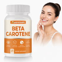 Ausreson OEM Comprimés de bêta-carotène et de vitamine A à la spiruline – Complément alimentaire végétalien pour la santé des yeux, de la peau et du système immunitaire
