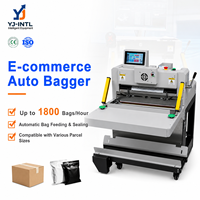 Máquina Automática Eléctrica para Empaquetado de Envíos de Comercio Electrónico, para Ropa, Textiles, Bolsas de Plástico, Cartones, Sellado y Etiquetado