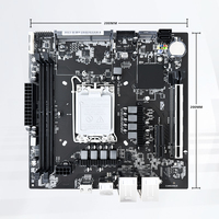 Carte mère B760EC B760 compatible avec les processeurs Core de 12e, 13e et 14e génération, contrôle BMC, M.2 NVME, DDR4, max 64 Go, 3 ports LAN