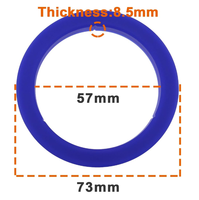 Joint d'étanchéité en silicone E61 pour groupe de machine à café expresso 57x73x8.5mm
