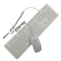 Ensemble clavier et souris USB filaire personnalisable avec logo, en persan, en matériau ABS, pour ordinateur portable, jeux - Petites quantités