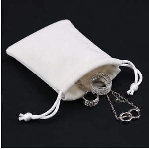 Sac de rangement pour bijoux en velours exquis, logo personnalisé, petite pochette à cordon pour pierres précieuses, montres, emballages de bijoux recyclables - Product Image 2
