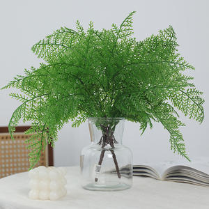 Plante Artificielle Verte Effet Naturel, Branches Vertes en Feuilles de Persan en Silicone Souple pour Jardinage Intérieur et Extérieur, Aménagement Paysager, Herbe de Persan - Product Image 1