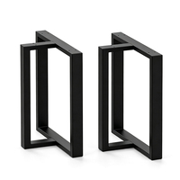 Soportes de Hierro Forjado Resistentes para Patas de Mesa, Patas de Soporte Metálicas con Capacidad de Carga Estable para Escritorios, Barras y Muebles