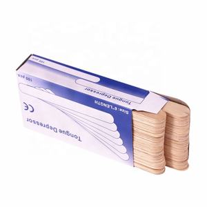 Usine plat naturel 150*18*1.6mm dépilatoire <span class=keywords><strong>spatule</strong></span> à glace ronde longue cire bâtons en bois - Product Image 1