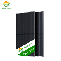 Module solaire photovoltaïque monocristallin JINGSUN 800W, type N, bifacial, double vitrage, panneau solaire type N, module PV à demi-cellules
