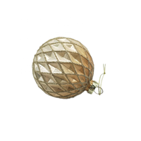 Boules de Noël en verre soufflé à la main de 8 cm avec dégradé floqué personnalisé, décorations pour la maison