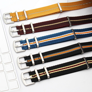 Usine en gros une pièce de bracelets de montre en nylon 18mm 20mm 22mm bracelets de montre en nylon sergé avec boucle lourde G10 - Product Image 5