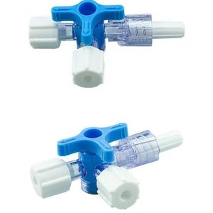 Grifo de Tres Vías Veterinario de Alta Calidad con Tubo de Extensión y Tapa para Uso Canino - Product Image 1