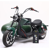 Scooter électrique à trois roues avec side-car, moto avec side-car, E-bike avec side-car, scooter chopper, motos