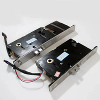 Corps de serrure électronique à mortaise multi-boulons en acier inoxydable, anti-effraction, avec empreinte digitale intelligente et mot de passe, pour porte antivol