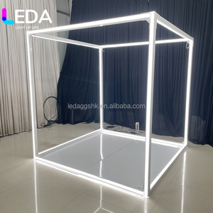 LEDA Indoor Party Events Photo Booth Magazine Box Led Light <b>Frame</b> Metal <b>Backdrop</b> - Product Image 1