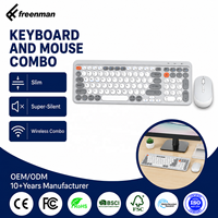 Kit Clavier Sans Fil à Commutateurs Ciseaux Ultra-Mince et Souris Sans Fil 2.4G – Combos Clavier et Souris en Promotion