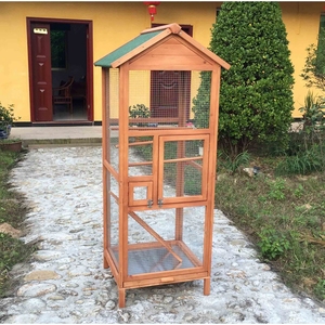 SDB005 Jaula para Pájaros de Madera Maciza Ecológica, Jaula Moderna de Lujo para Exteriores, Casa para Pájaros - Product Image 2