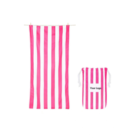 100% Recycled Microfiber Beach Towel Quick Dry Sand Free Compact Lightweight Includes Bag