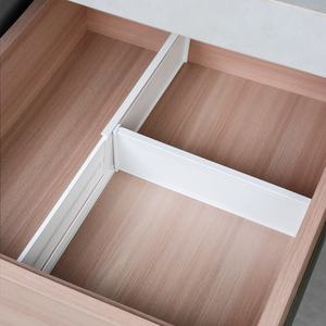 Tablero divisor de cajón de plástico combinado gratis para ropa interior, calcetines, almacenamiento de armario, tablero organizador de partición en capas, sala de estar - Product Image 2