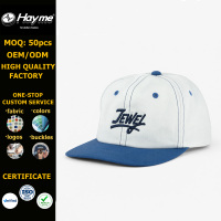 Gorra de Béisbol con Logotipo Bordado Personalizado, Gorra Snapback con Ribete en Contraste, Gorra de Béisbol de Dos Tonos