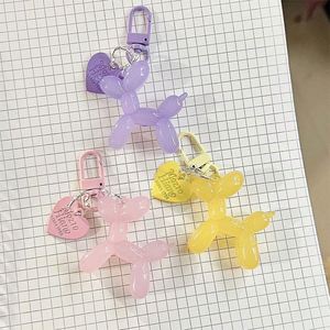 Fast Shipping Jelly Balloon Dog Keychain for Women Cute Poodle Keyring Bag Charms <b>Purse</b> Pendant Aesthetic Jewelry Gifts RTS - Product Image 4