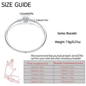 All'ingrosso argento squisito placcato duro per il braccialetto originale farfalla stella luna Design di moda gioielli in rilievo regali zircone principale - Product Image 5