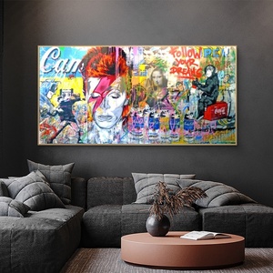 โปสเตอร์ผ้าใบศิลปะ Banksy โปสเตอร์ติดผนังแอบสแตรกต์รูปลิงและโมนาลิซ่าตามภาพในฝันของคุณสำหรับติดผนังบ้าน - Product Image 2