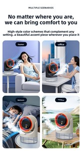 Cross-border New Desktop USB Humidifying Spray Fan With <b>Timer</b> 100-speed Settings Low Noise 36-45 DBA for Offices and Homes Usb F - Product Image 3