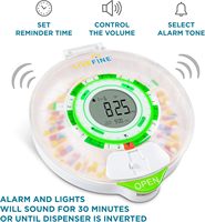 Organisateur de pilules automatique non toxique 7 jours et 4 fois par semaine, système de distribution de pilules hebdomadaire avec alarme, distributeur de pilules intelligent