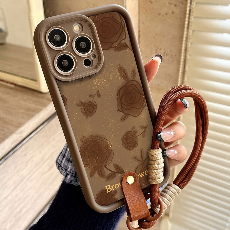 Brown - Autumn/Winter Rose with Hanging Rope