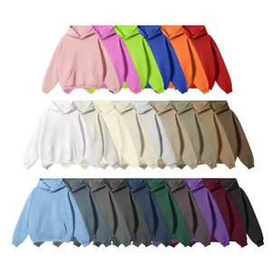 Dropshipping Vente en gros Sweats à capuche vierges en coton surdimensionnés personnalisés de haute qualité pour l'hiver Pull-over à capuche unisexe Plus pour hommes - Product Image 1