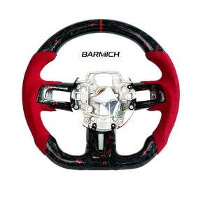 Volante Deportivo de Fibra de Carbono Forjado de 30 mm y 3 Radios, Modelo Barmich AD, Personalizado de Fábrica - Product Image 1