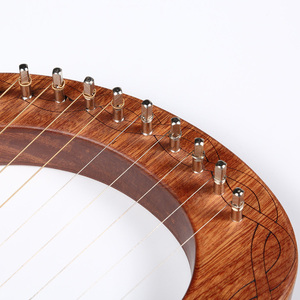 พิณ10สายพร้อมไม้แกะสลักที่สวยงามและอุปกรณ์เสริมสำหรับผู้ที่ชื่นชอบเพลง - Product Image 5