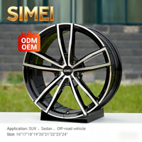 Jantes en aluminium forgé SIMEI pour R8 Tesla Model BMW Series Range Rover 5X114.3 5X130 5x120 19 20 22 23 pouces