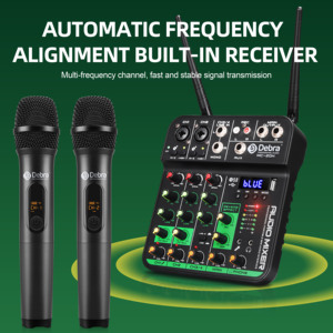 48V interfaccia USB Mini musica Studio Console Audio 4 canali digitale DJ Mixer con suono mixaggio microfono - Product Image 5